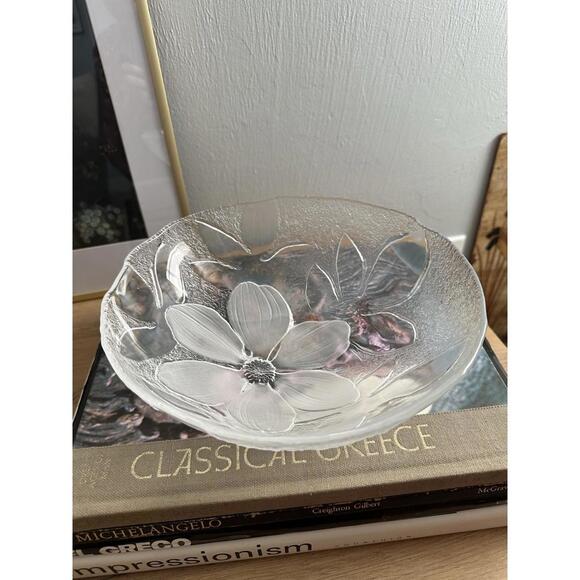 Other - ISAK Mats Jonasson Lead Crystal Bowl 6.5" Maleras Sweden Scandinavian Art Glass